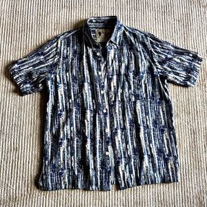 Vintage Silk Circa 1969 Short Sleeve Men’s Tiki Shirt Size Medium Breathable